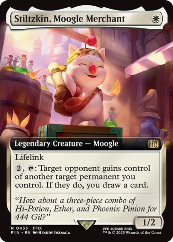 Stiltzkin, Moogle Merchant (#433) (Extended Art) (Foil)